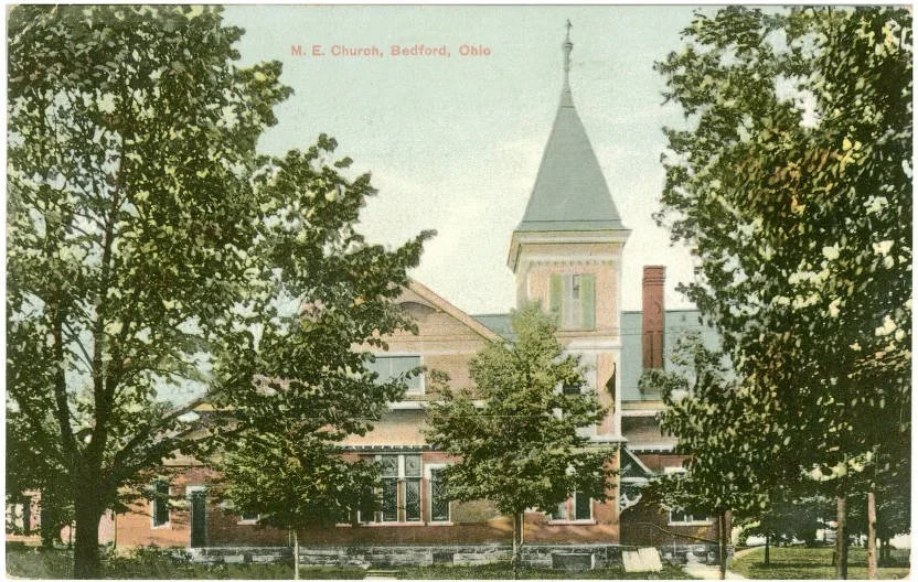 Historic church - vintage postcard