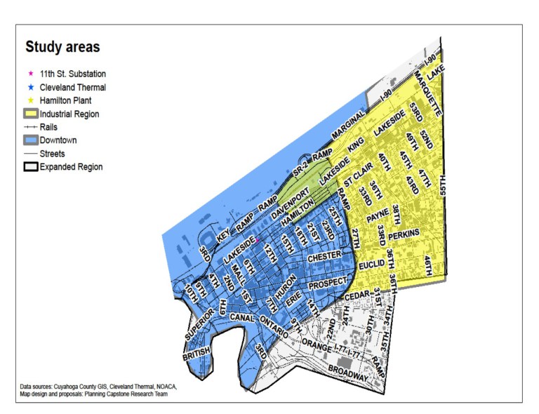 Location within Cleveland